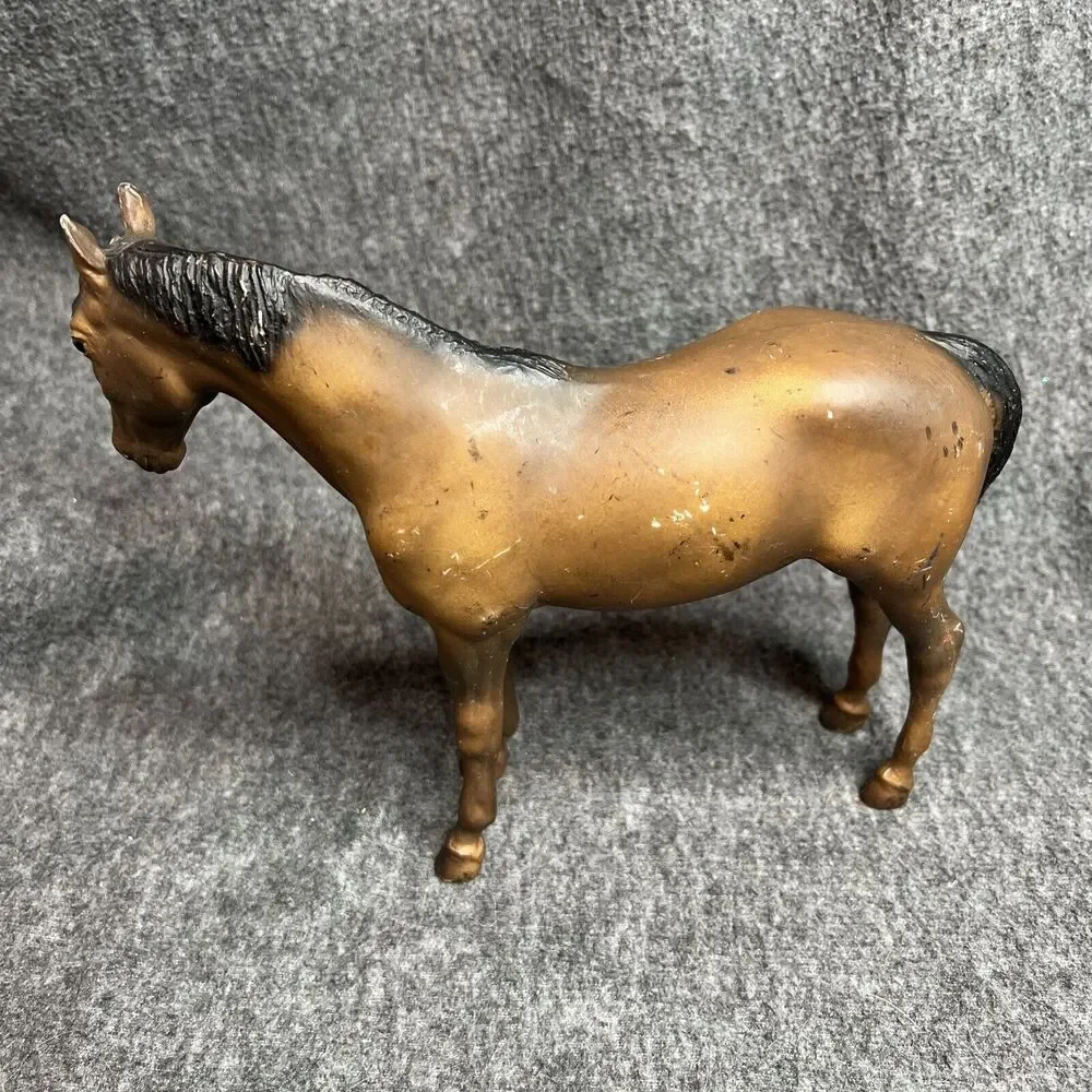 Vintage Breyer #3155 Thoroughbred Mare & Suckling Foal Set Dark Variation Horse